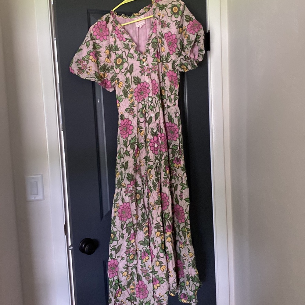 Banjanan Poppy Dress Freyja Flower Lilac Sachet